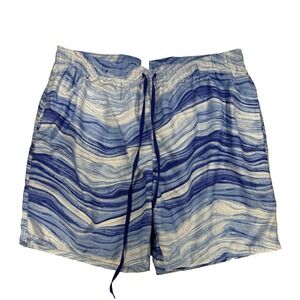 Outdoor‎ Oasis Men's 3XLT Swim Trunks Blue Resort Vacation Beach Travel Summer